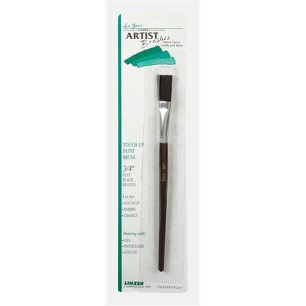 Linzer C9304-7 0.75 in. Flat Black Bristle Touch Up Brush - pack of 12 12488 - main